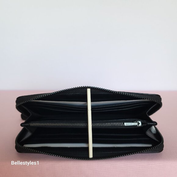 COACH Boxed Slim Accordion Signature Canvas & Leather Wallet w Back-slip pocket⭐ - Picture 13 of 16